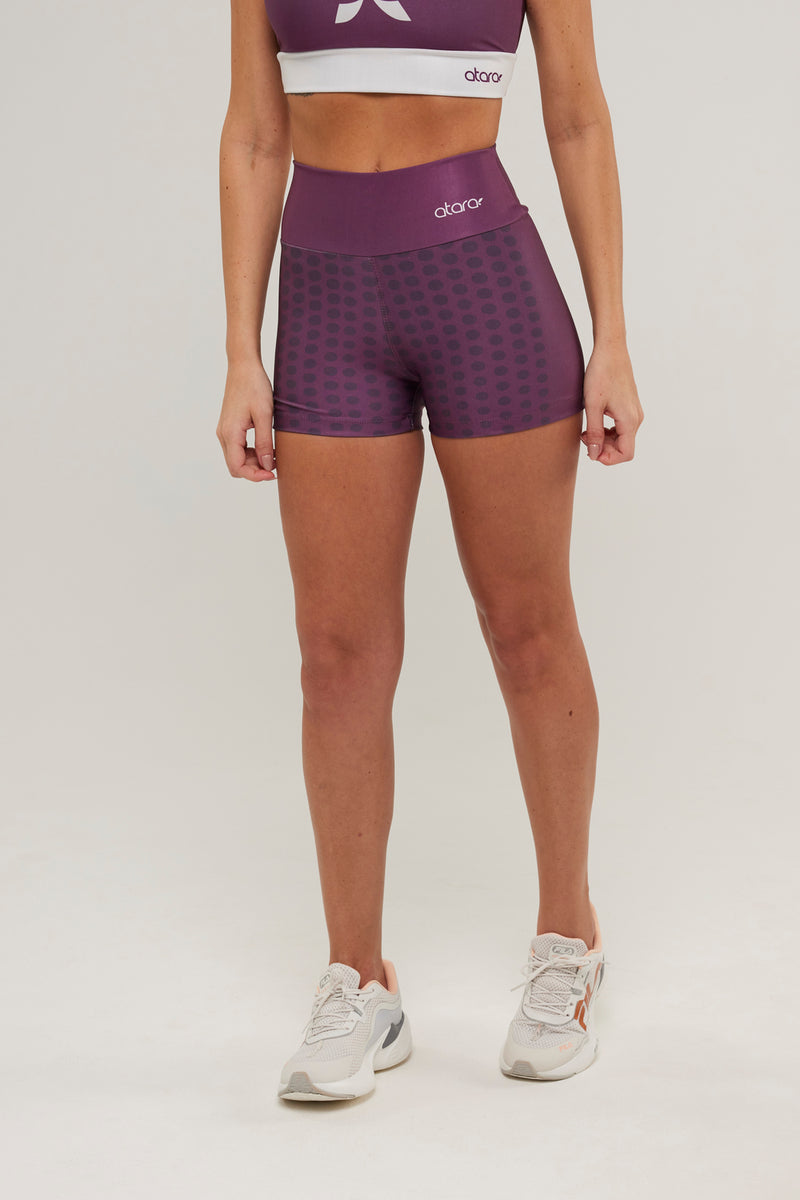 Shorts Curto Poá Vinho - atarafitness