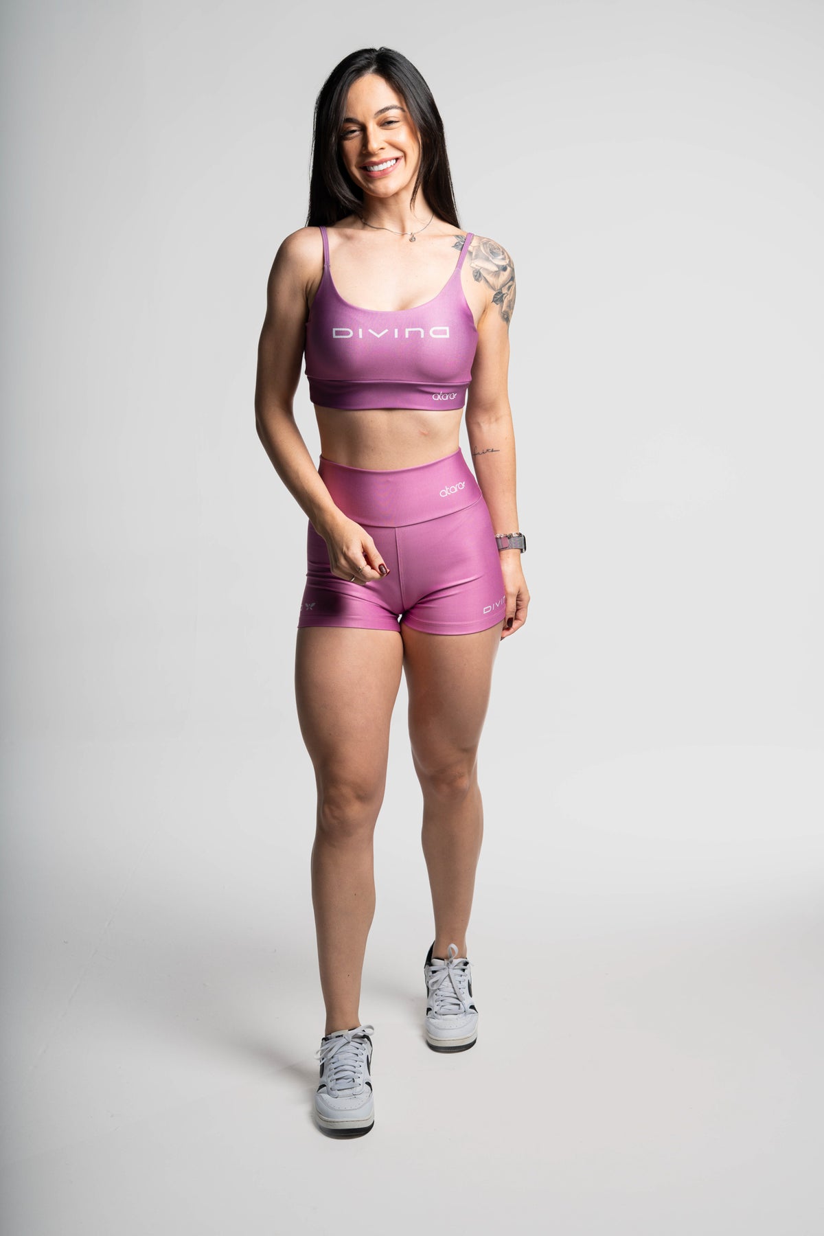Shorts Divina Degradê Rosa - atarafitness