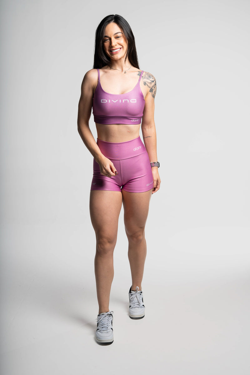 Shorts Divina Degradê Rosa - atarafitness