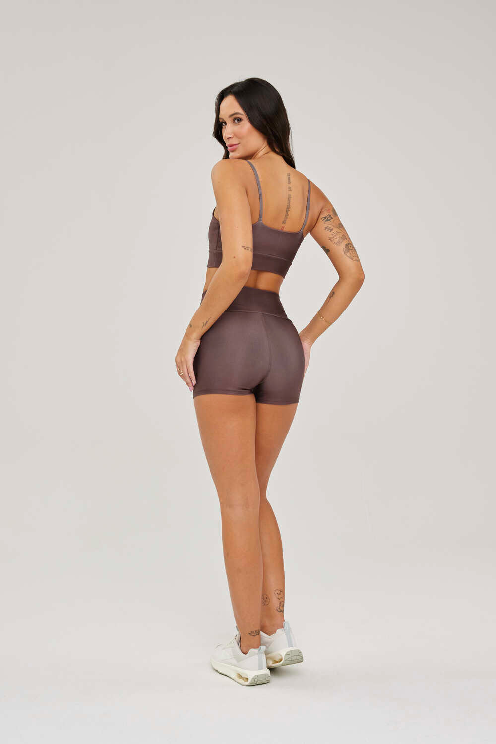 Shorts Lisa Marrom - atarafitness