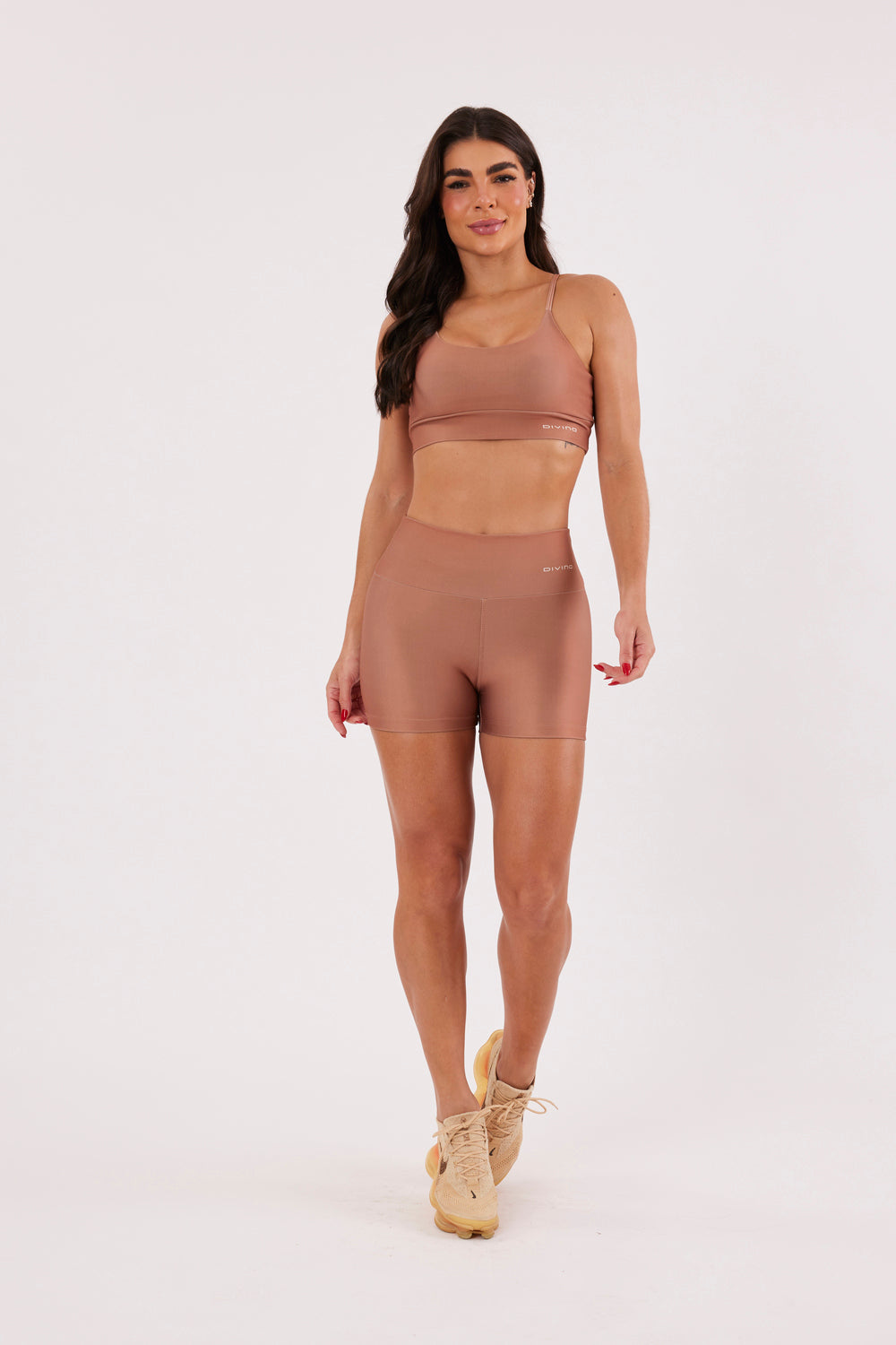 Shorts Liso Caramelo - atarafitness