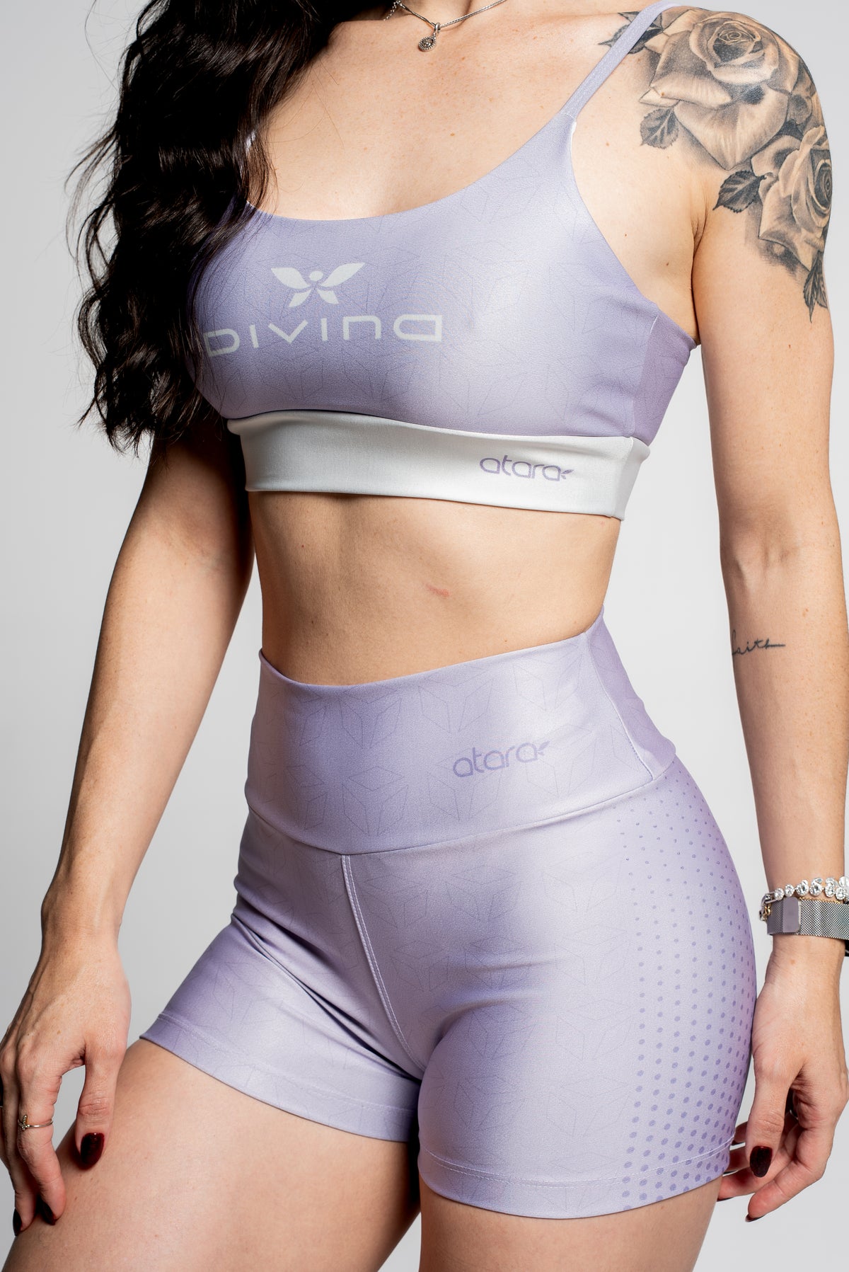 Shorts Losango Lilás - atarafitness