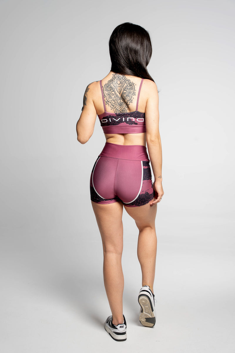 Shorts Rajado Marrom - atarafitness