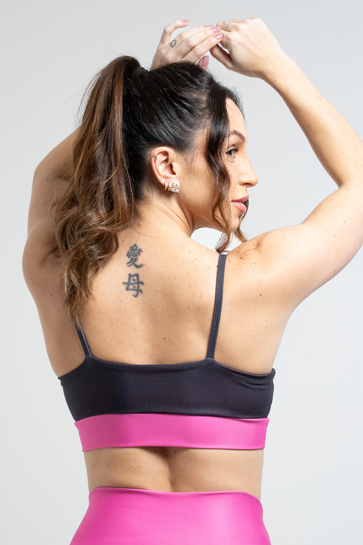 Top Alcinha Color Block Pink - atarafitness
