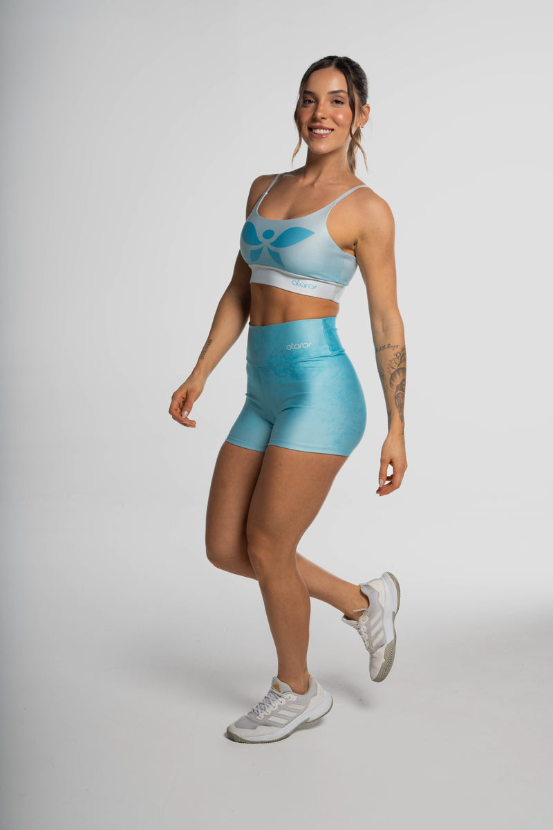 Top Alcinha Divina Degradê Azul Claro - atarafitness