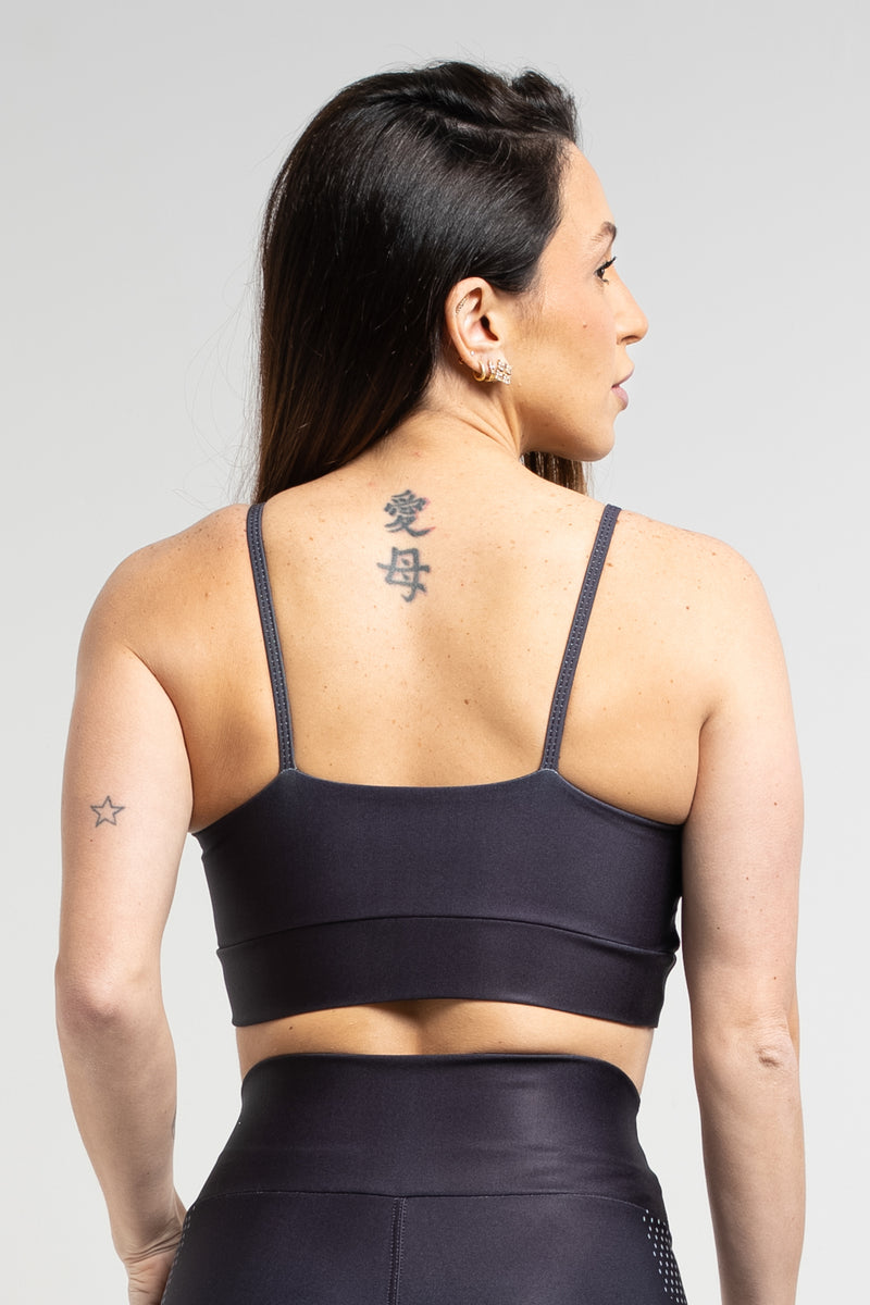 Top Alcinha Faixa Mesh Amarela - atarafitness