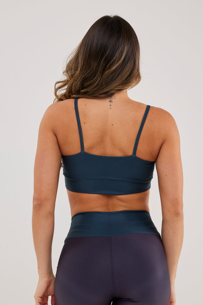 Top Alcinha Gradient Black and Red - atarafitness