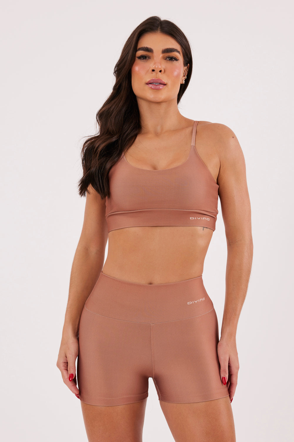 Top Alcinha Liso Caramelo - atarafitness