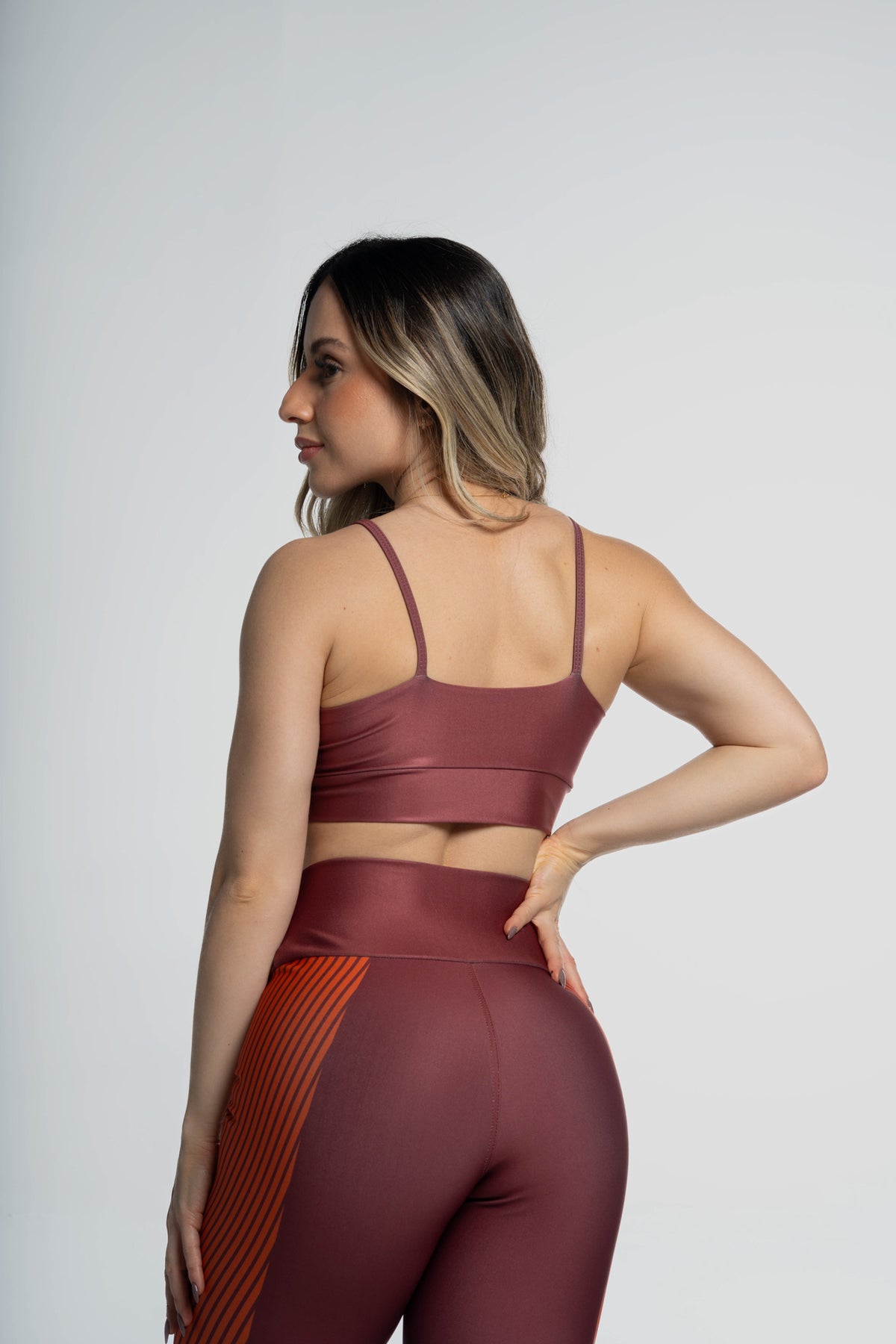 Top Alcinha Listra Laranja - atarafitness