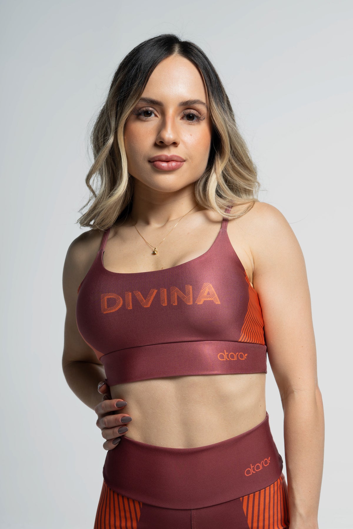 Top Alcinha Listra Laranja - atarafitness