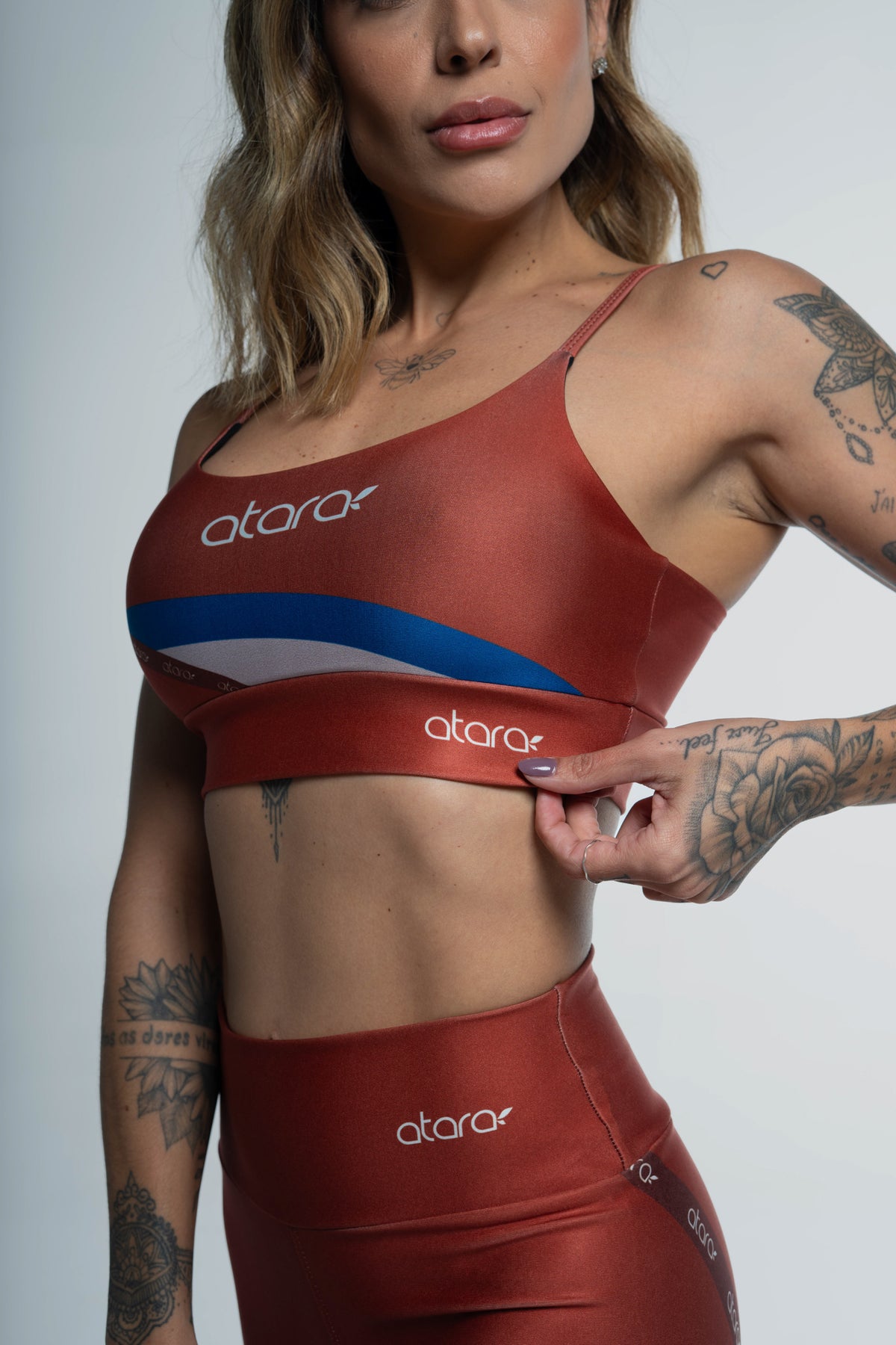 Top Alcinha Long Brown - atarafitness