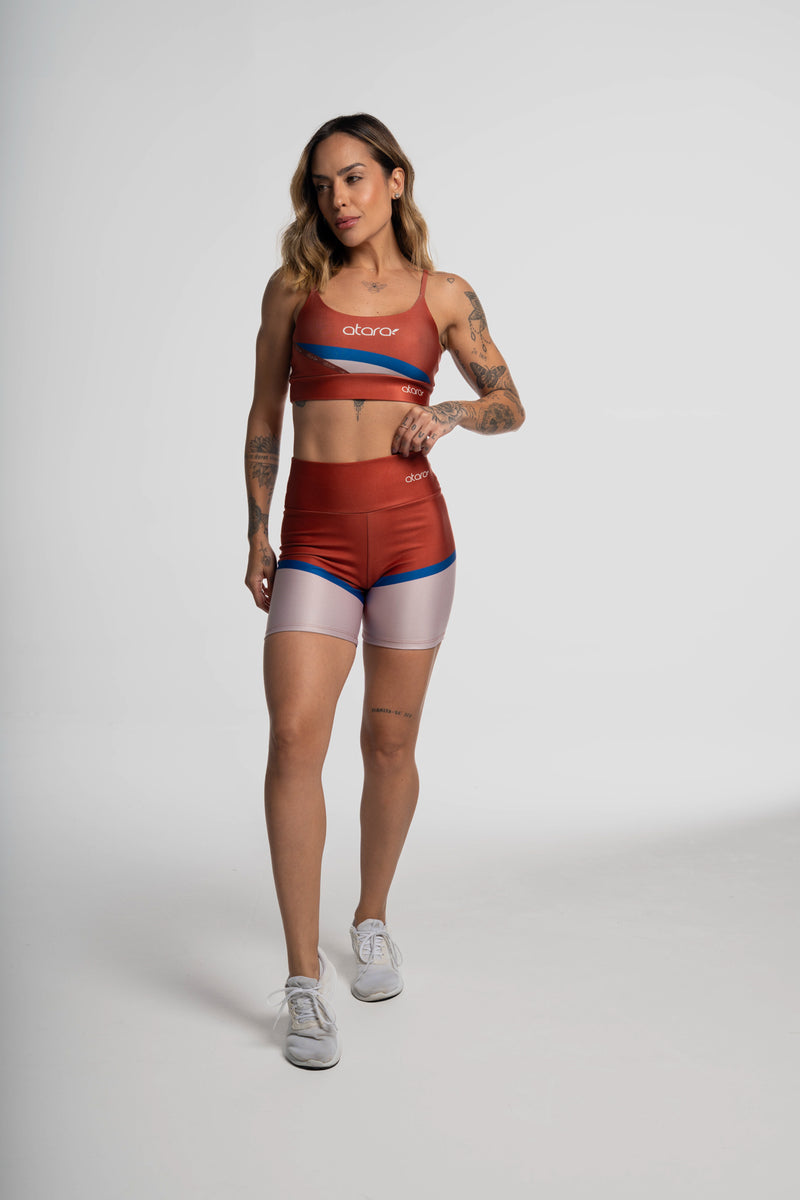 Top Alcinha Long Brown - atarafitness