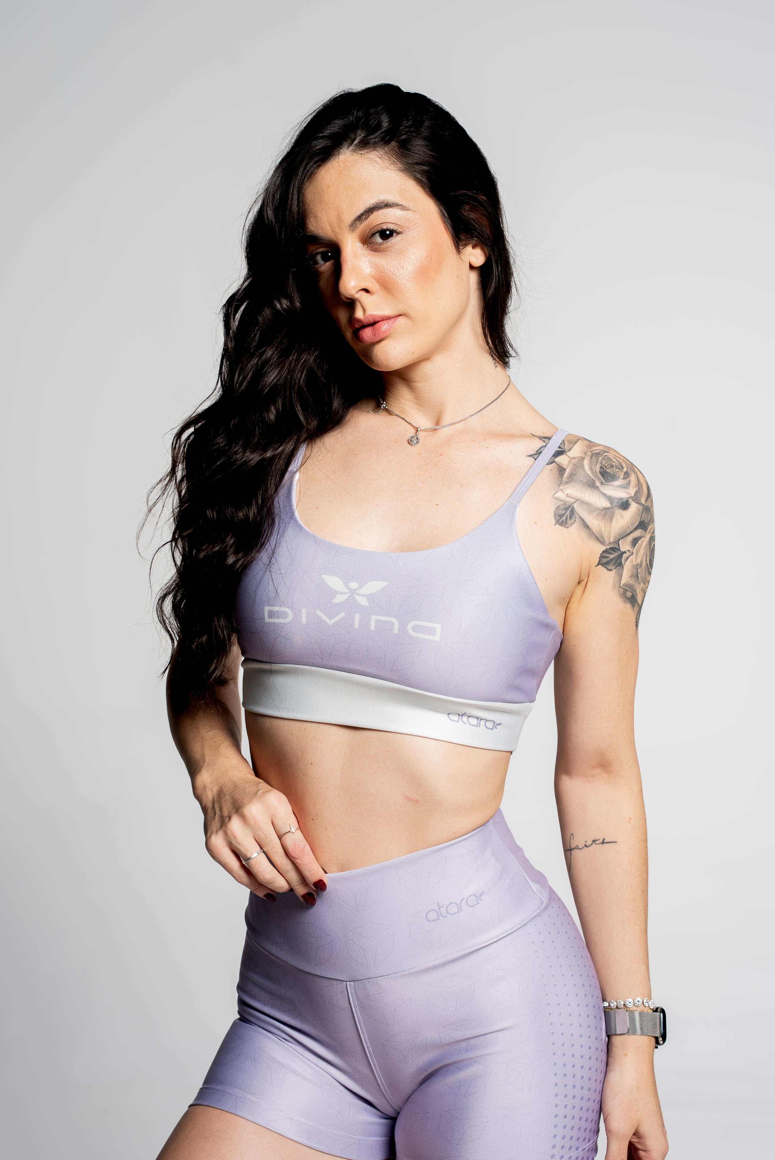 Top Alcinha Losango Lilás - atarafitness