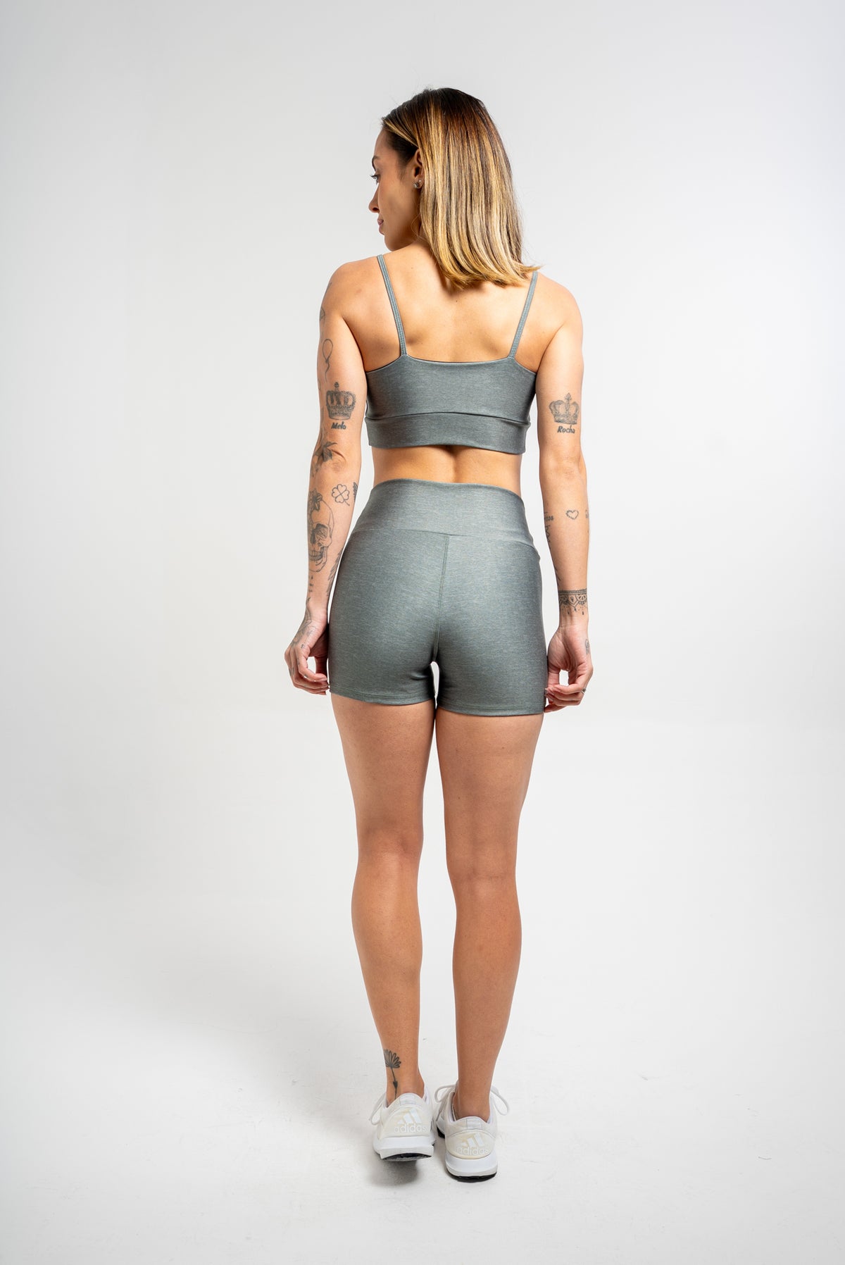 Top Alcinha Mescla Verde Escuro - atarafitness