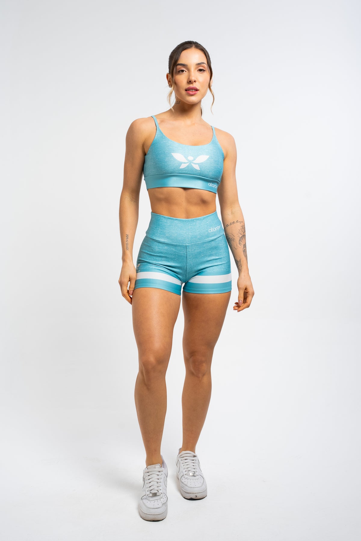 Top Alcinha Mesclado Azul - atarafitness