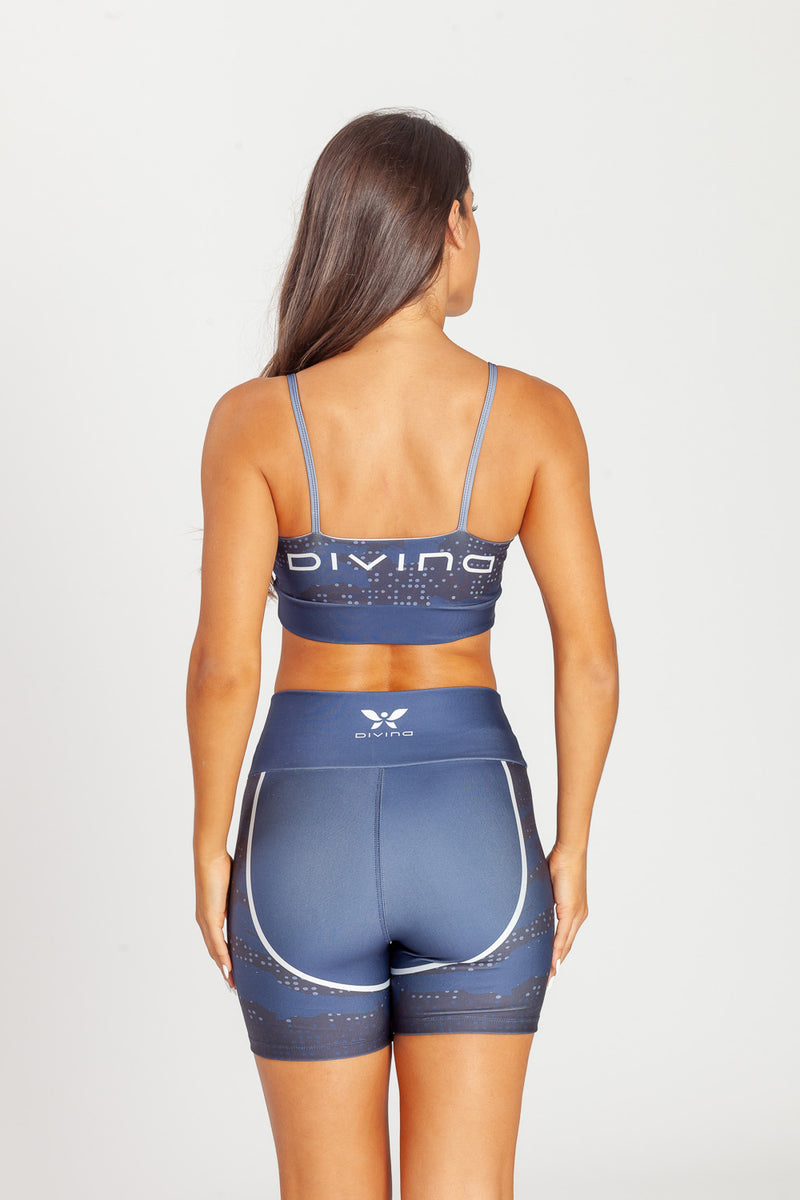 Top Alcinha Rajado Cinza - atarafitness