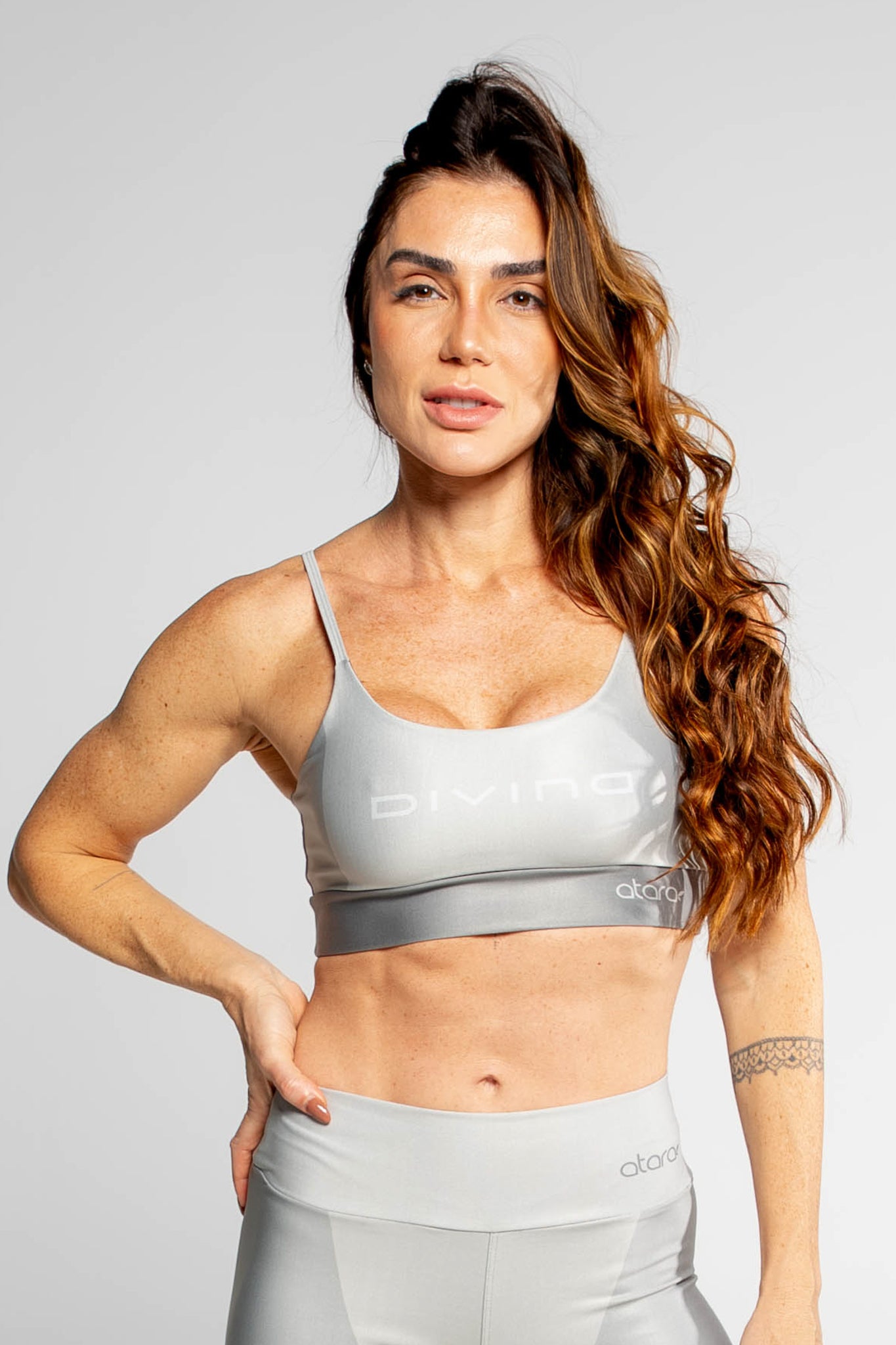 Top Alcinha Três Cores Chumbo - atarafitness