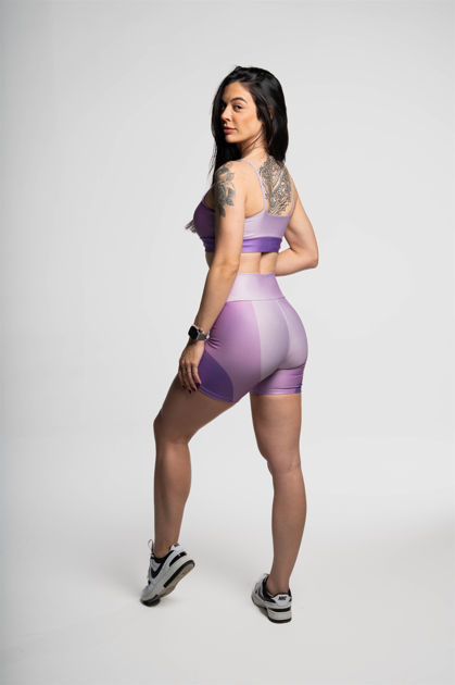 Top Alcinha Três Cores Roxa - atarafitness