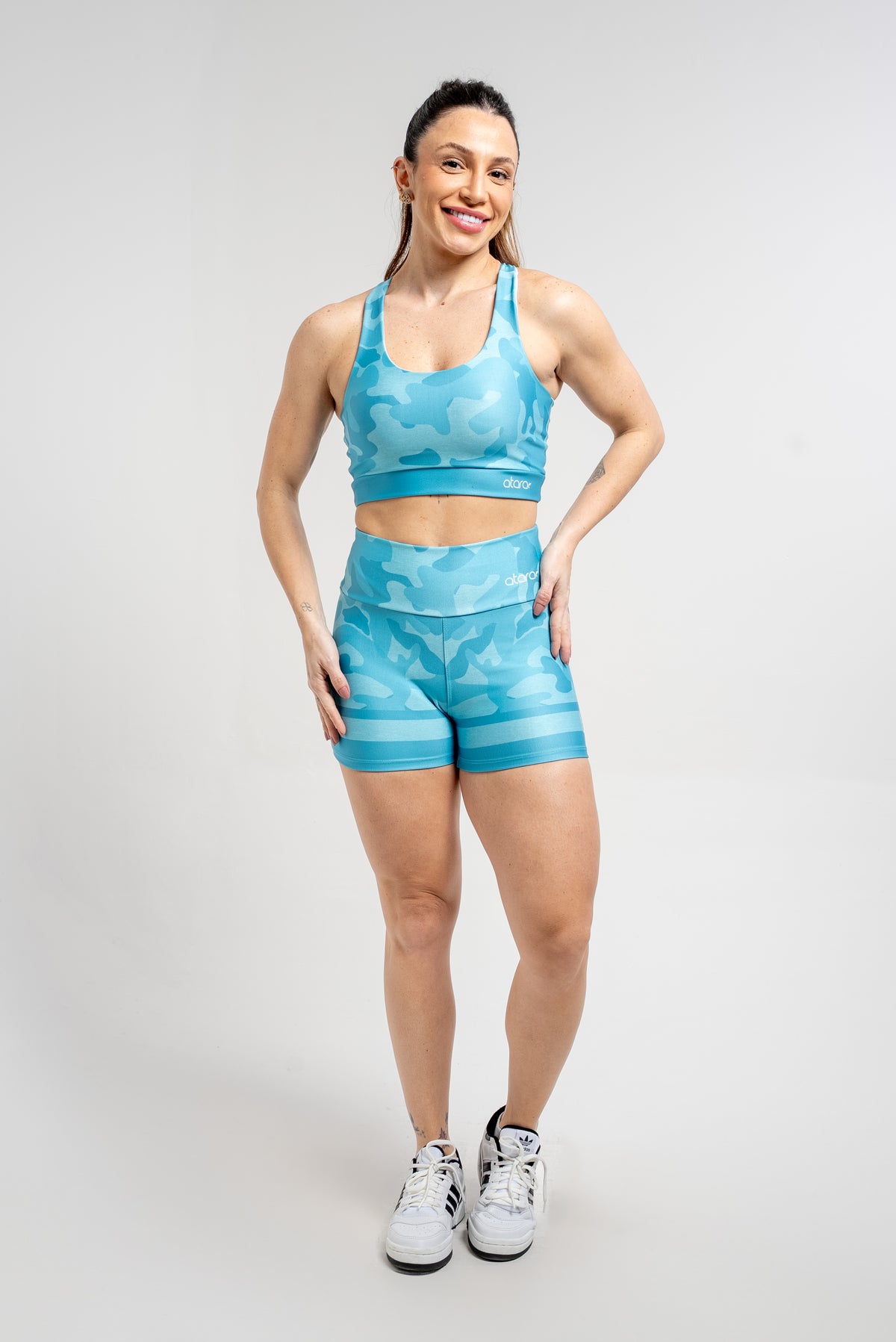 Top Camuflado Mescla Azul - atarafitness