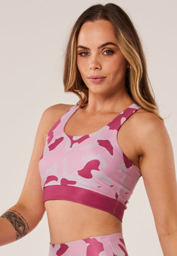 Top Camuflado Mescla Rosa - atarafitness