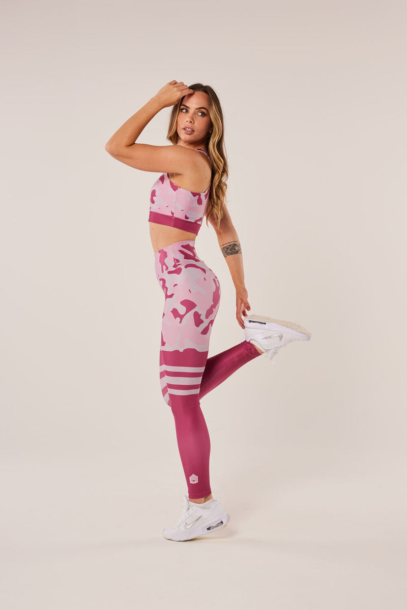 Top Camuflado Mescla Rosa - atarafitness