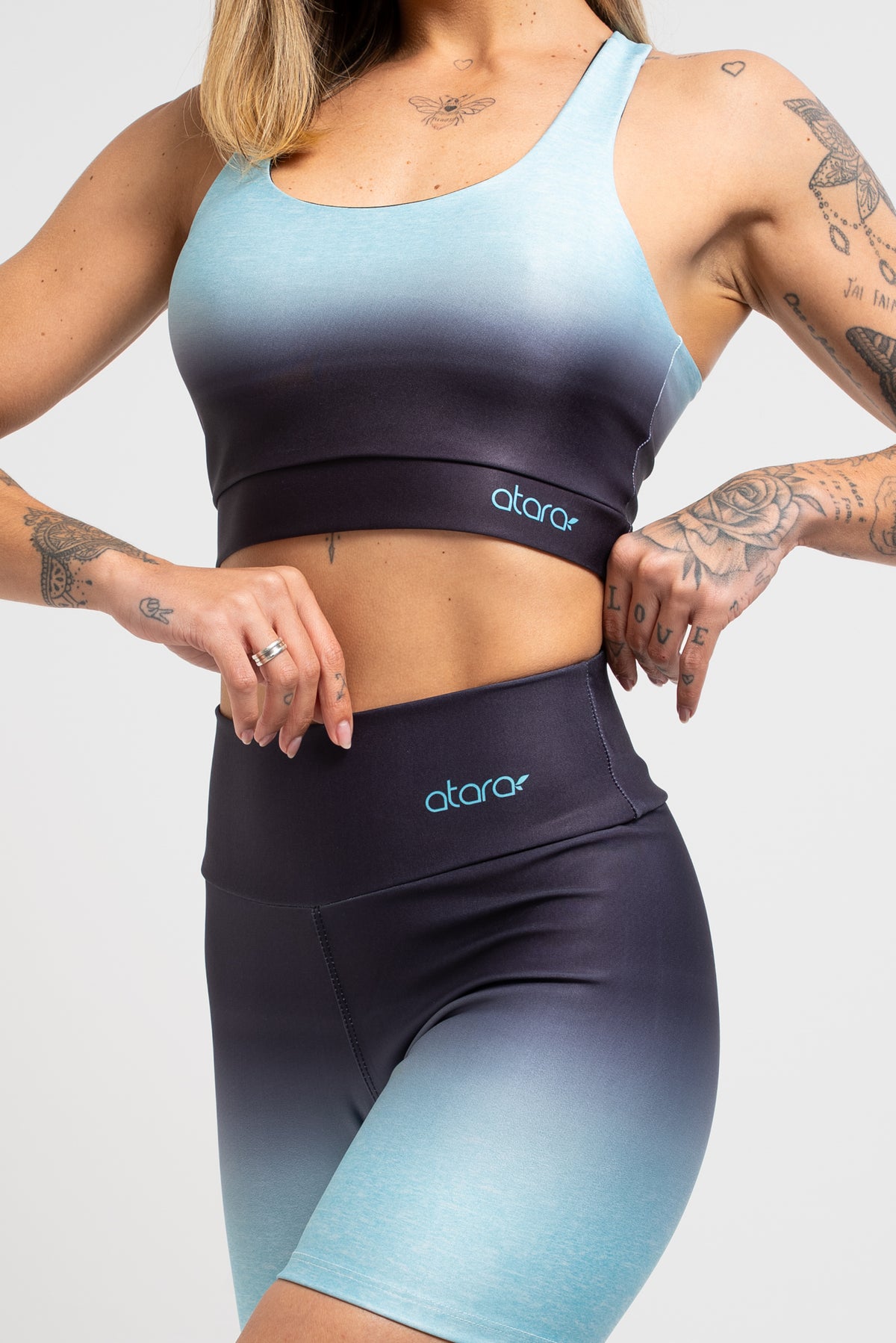 Top Estampa Immersion Azul - atarafitness