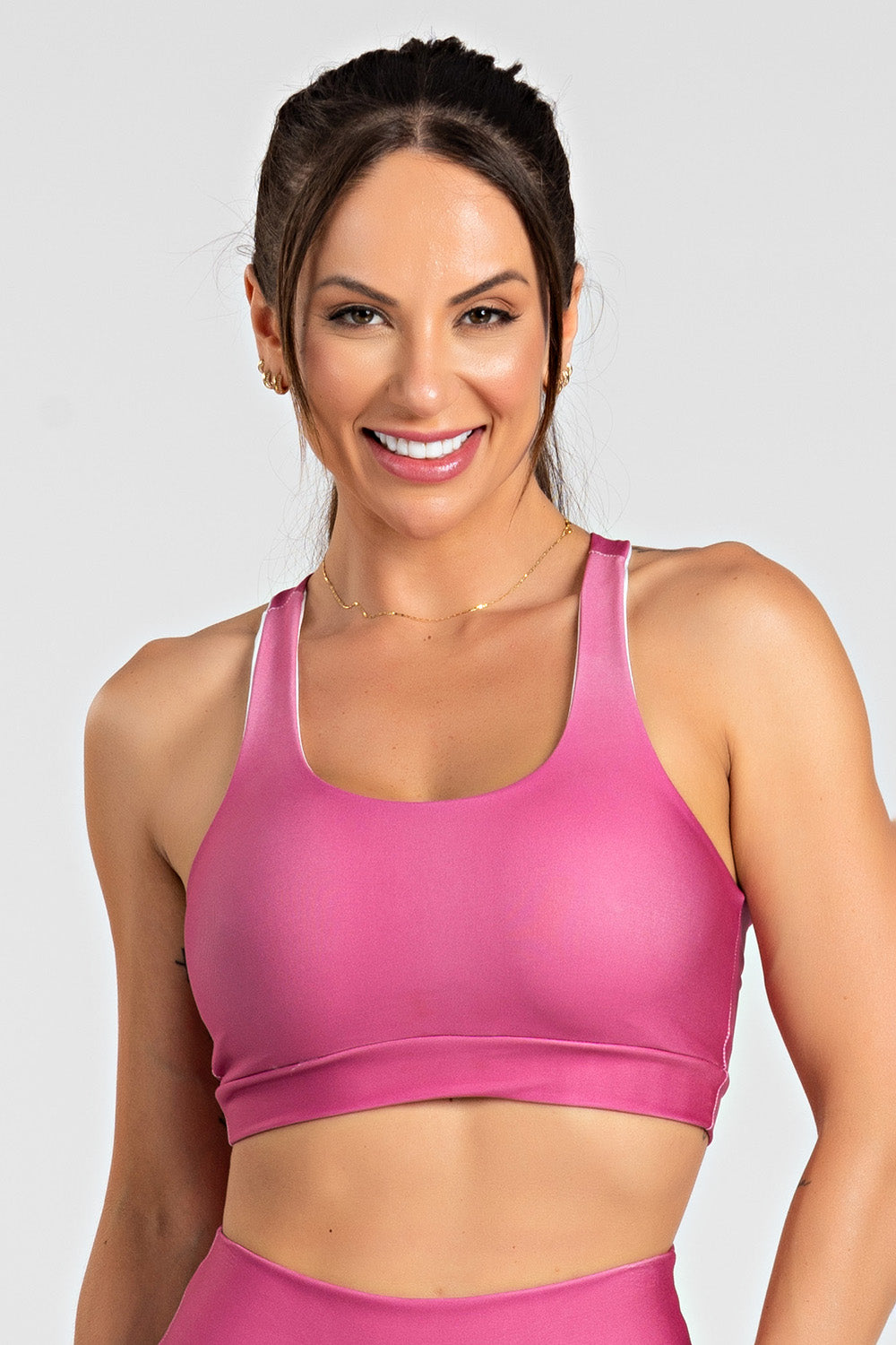 Top Estampa Lisa Marsala - atarafitness