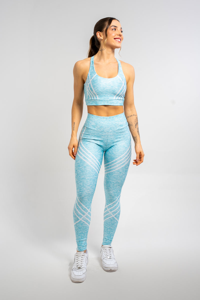 Top Estampa Localizada Flamê Azul - atarafitness