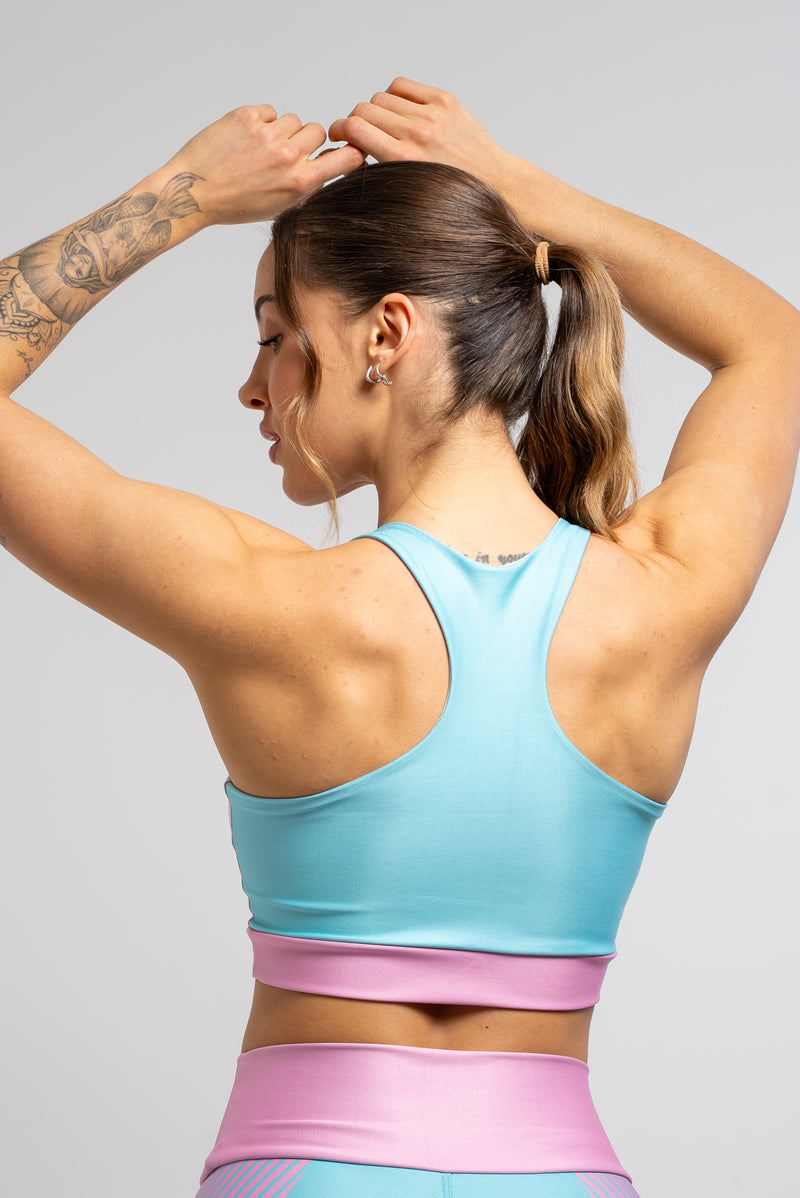 Top Estampa Localizada Listra Rosa - atarafitness