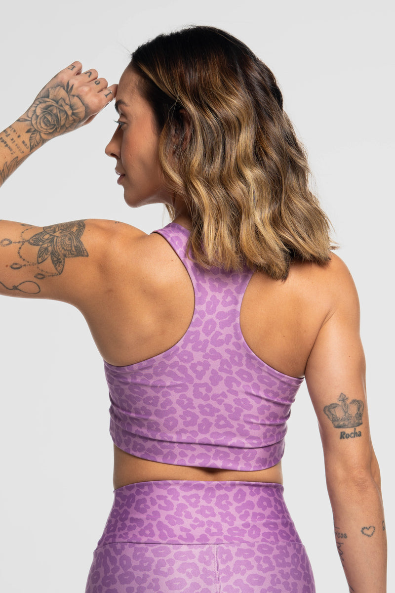 Top Estampa Localizada Onça Roxa - atarafitness
