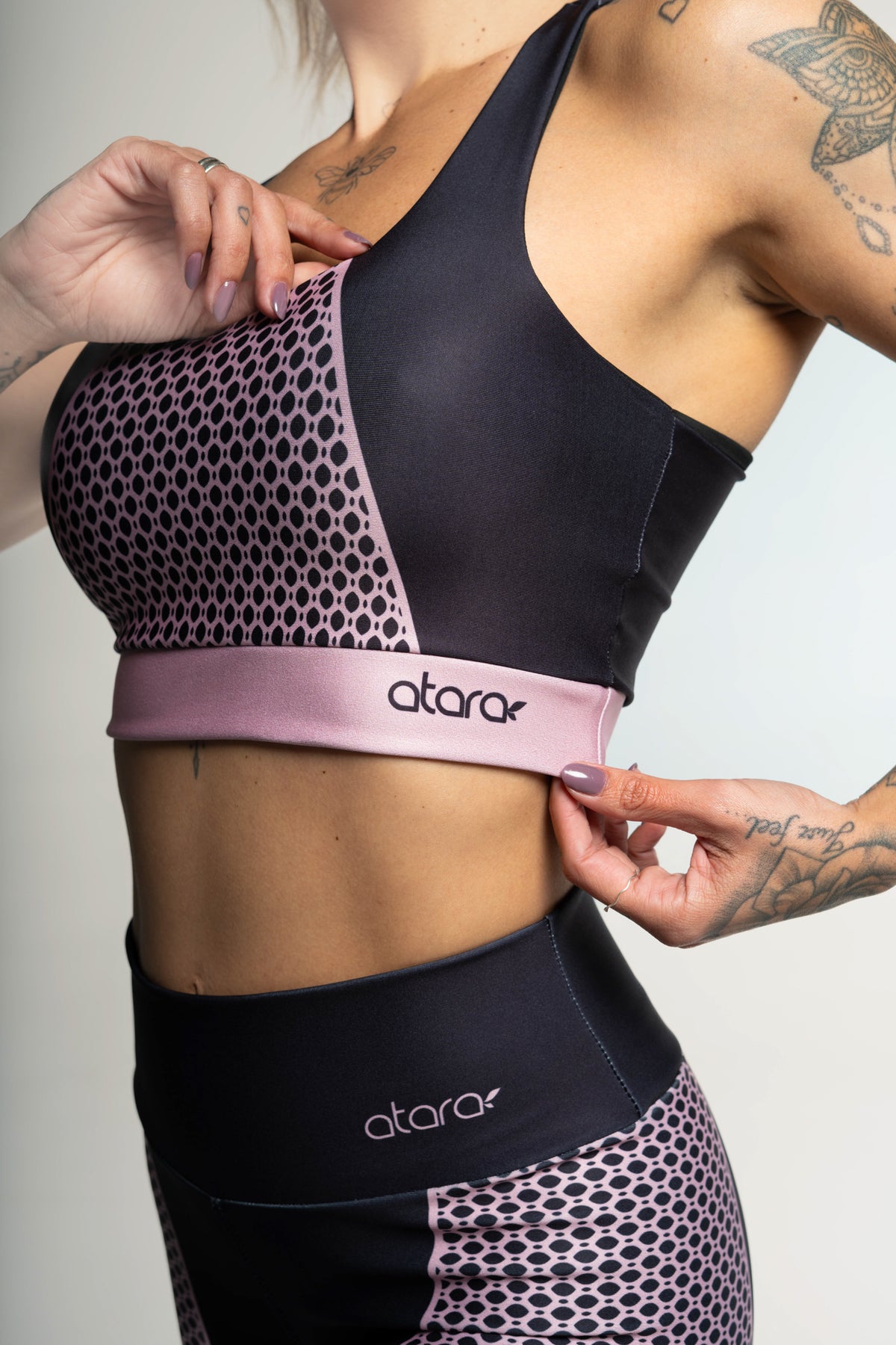 Top Estampa Localizada Renda Rosa - atarafitness