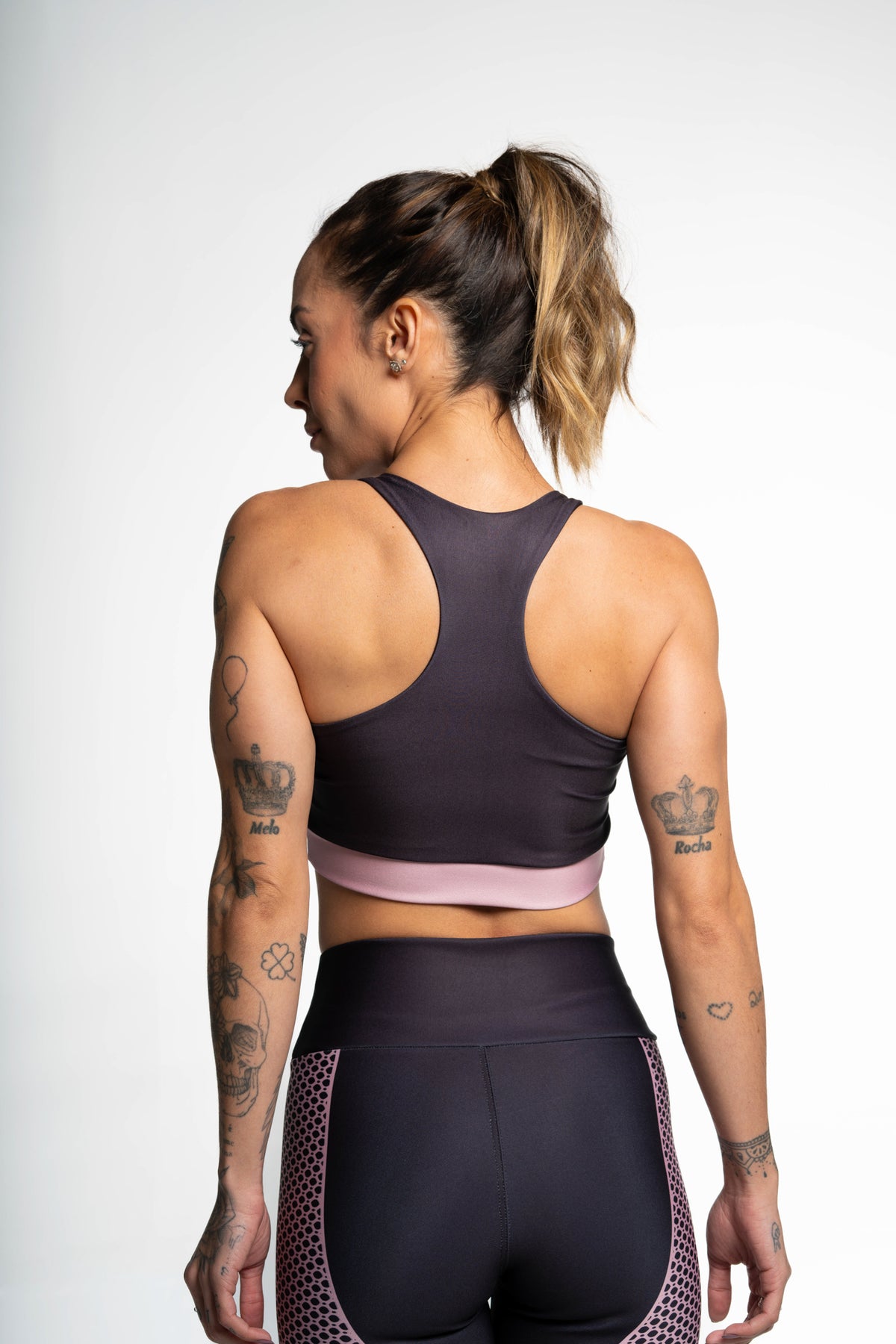 Top Estampa Localizada Renda Rosa - atarafitness