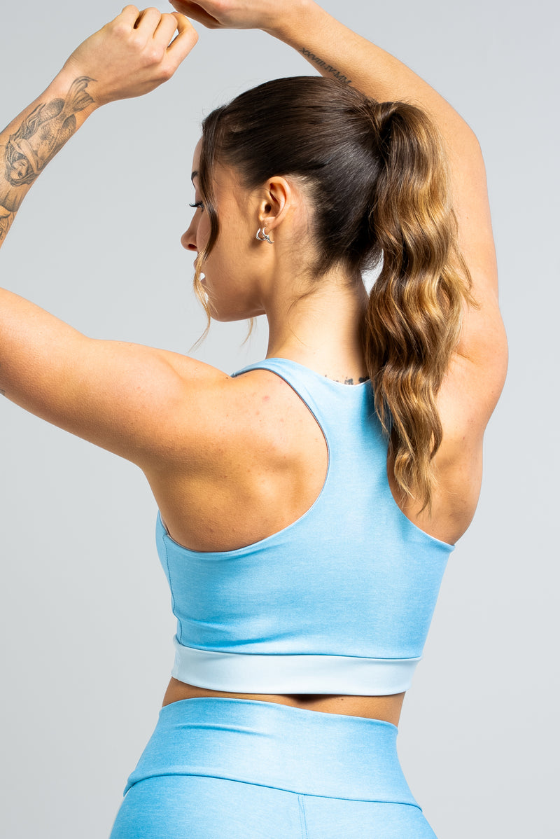 Top Estampa Mescla Azul - atarafitness