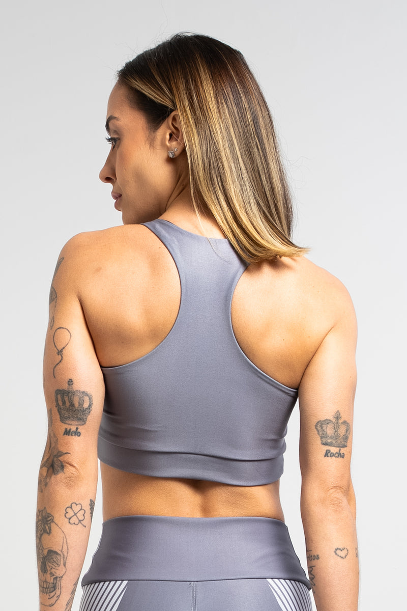 Top Listra Cinza - atarafitness