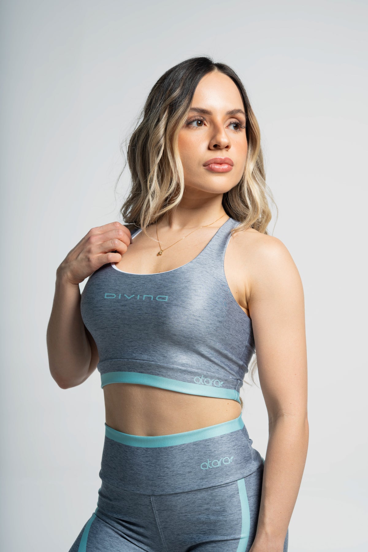 Top Melange Green - atarafitness