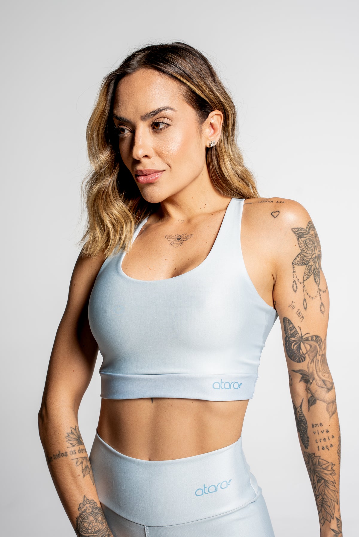 Top Nadador Básico Liso Azul Claro - atarafitness