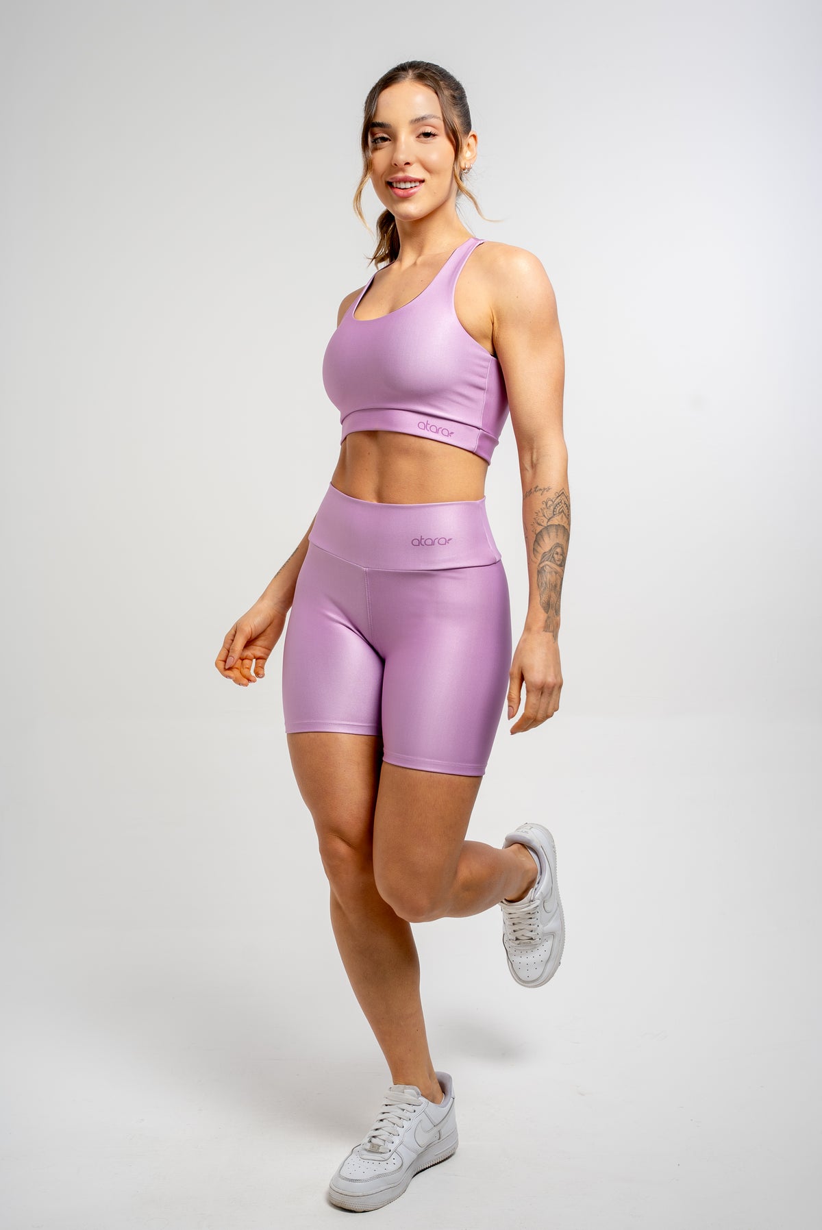 Top Nadador Básico Liso lilás - atarafitness