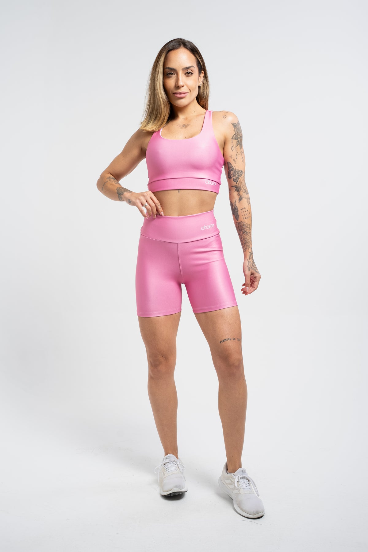 Top Nadador Básico Liso Rosa - atarafitness