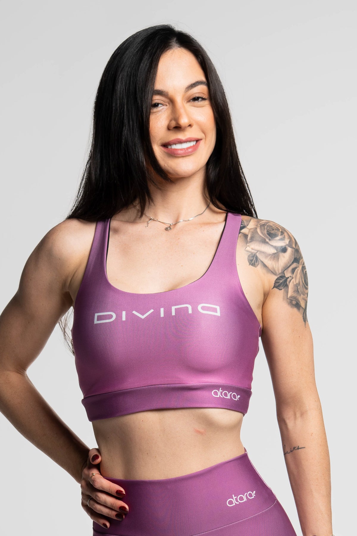 Top Nadador Divina Degradê Rosa - atarafitness