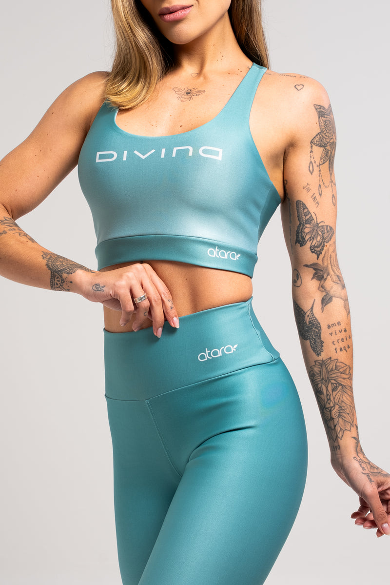 Top Nadador Divina Degradê Verde - atarafitness