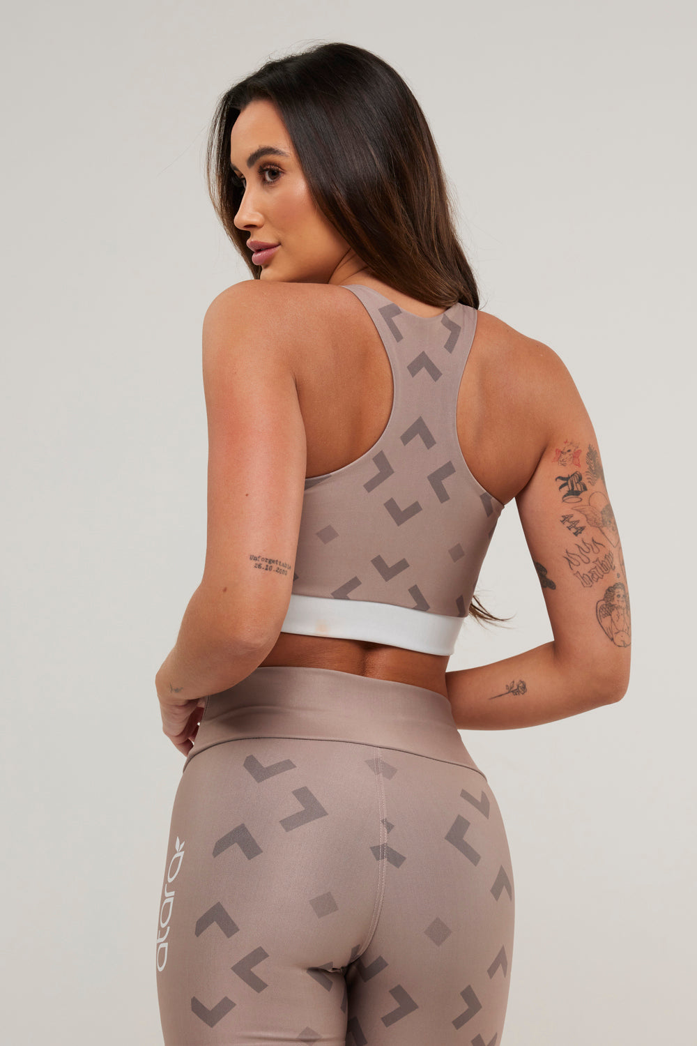 Top Nadador Geometrico Caramelo - atarafitness