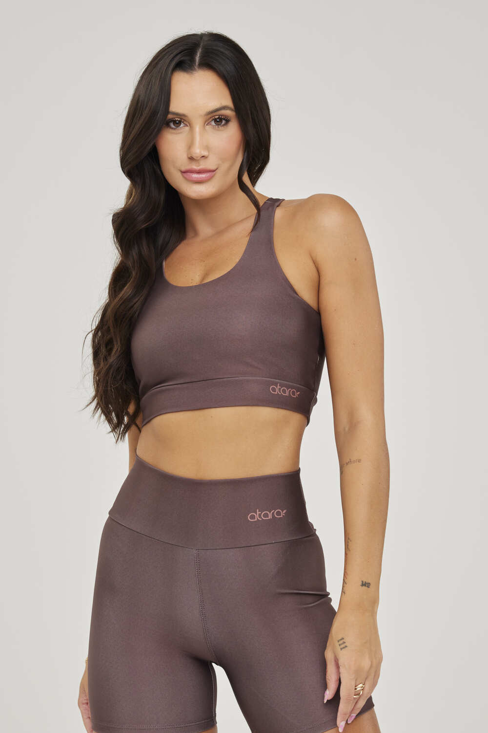 Top Nadador Lisa Marrom - atarafitness