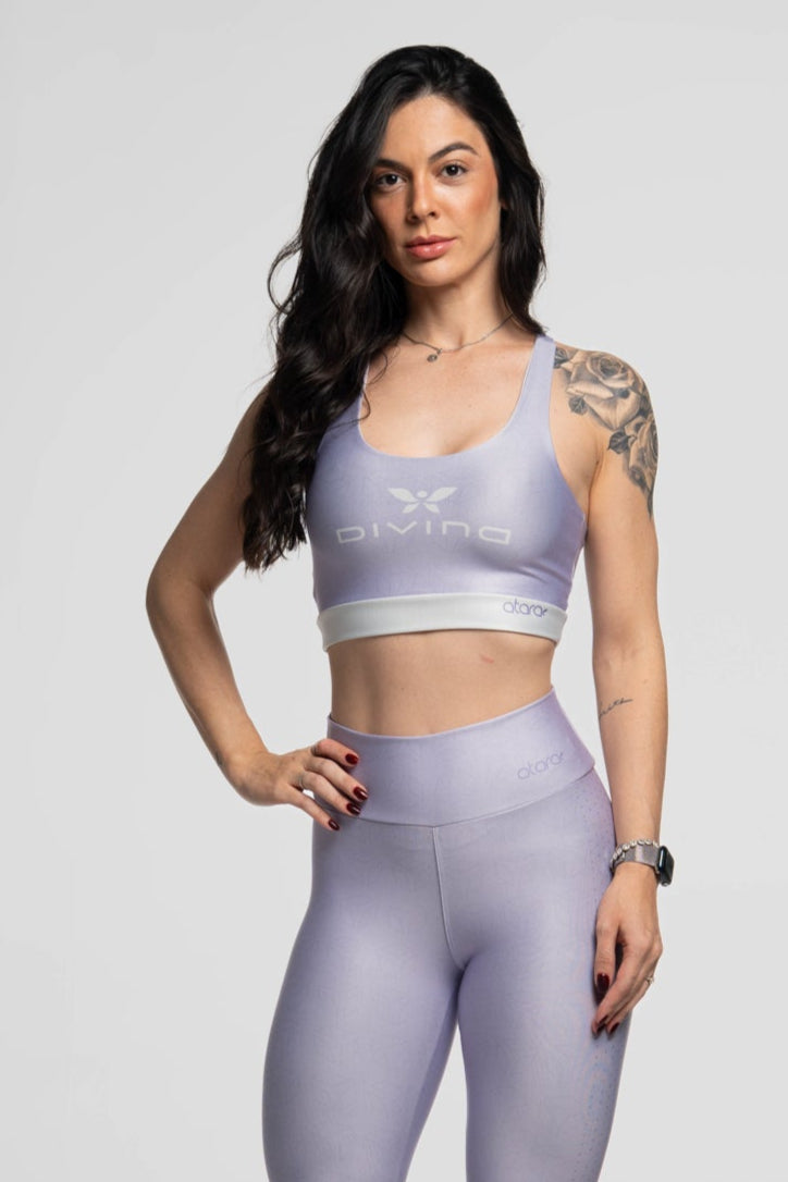 Top Nadador Losango Lilás - atarafitness