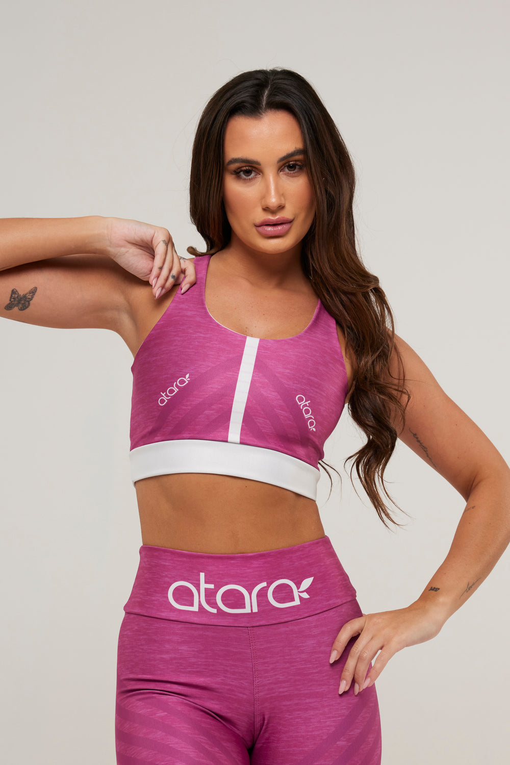 Top Nadador Pink Fishbone - atarafitness