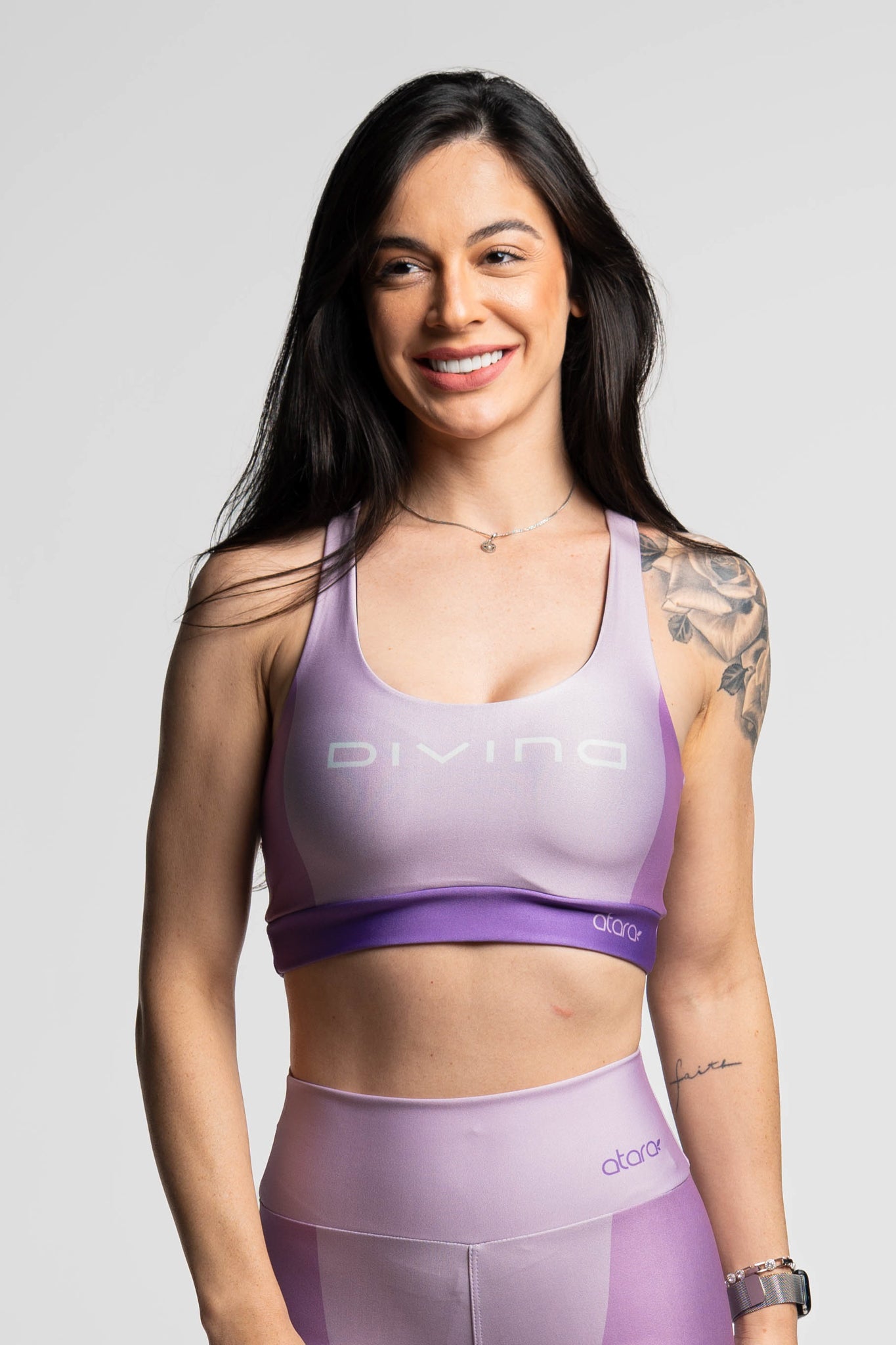 Top Nadador Três Cores Roxa - atarafitness