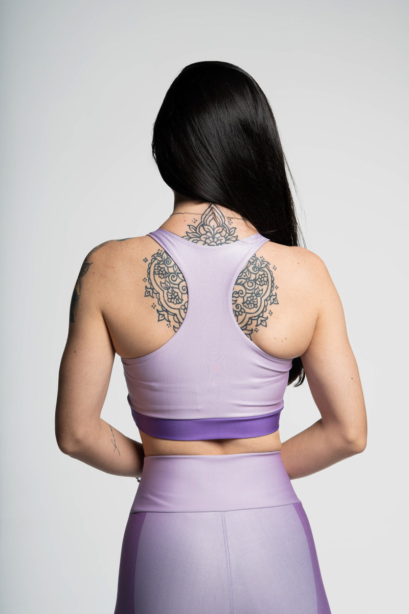 Top Nadador Três Cores Roxa - atarafitness